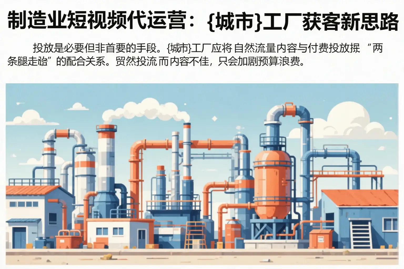 制造业短视频代运营：滨海工厂获客新思路